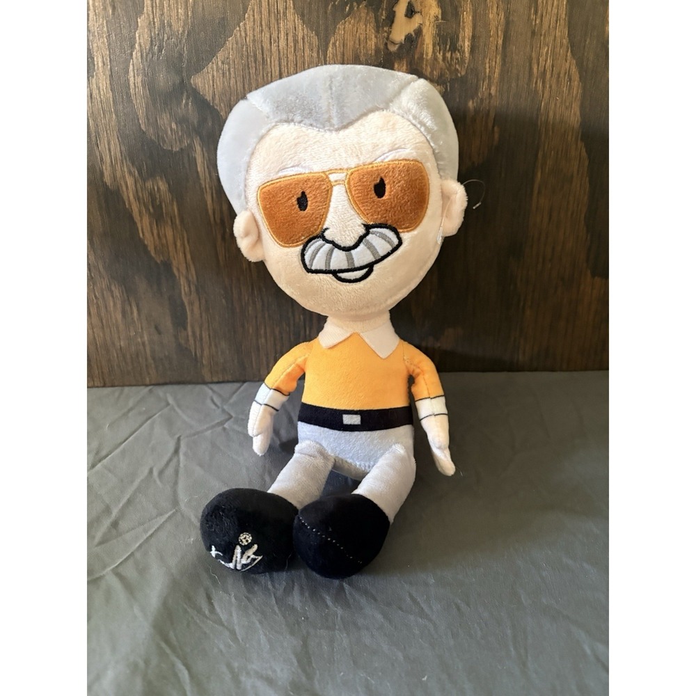 Stan Lee Mighty Mojo POW! Collectible Plush Doll 10in 10" Marvel Comics Used